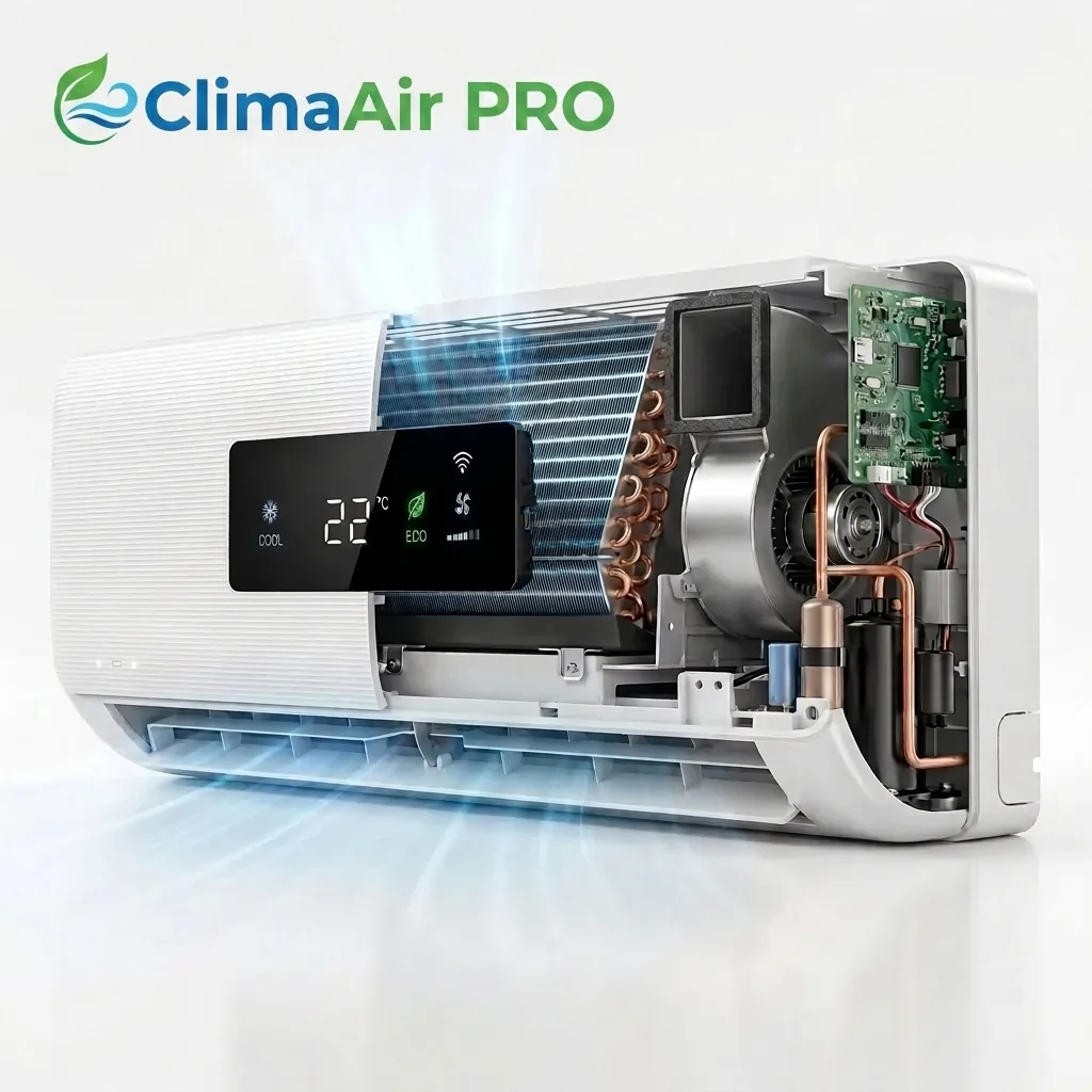 Vista interna del ClimaAir PRO - circuito chiuso senza unità esterna